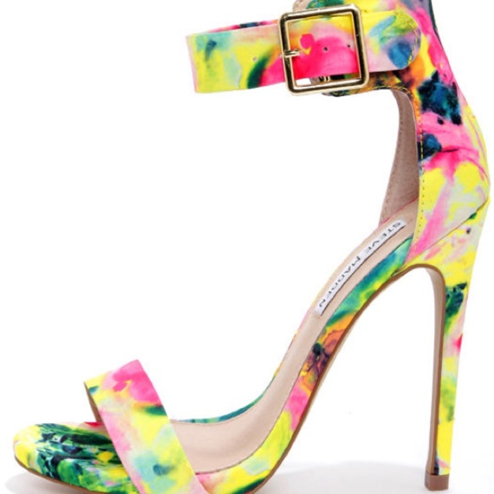 Steve Madden Marlenee multicolor floral ankle heel